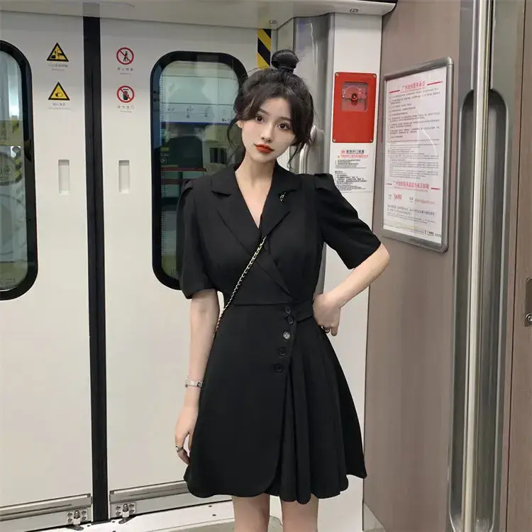 Women Summer Asymmetrical Pleated Skirt Suit Pink — feature 52