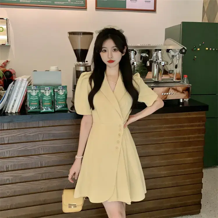 Women Summer Asymmetrical Pleated Skirt Suit Pink — feature 69