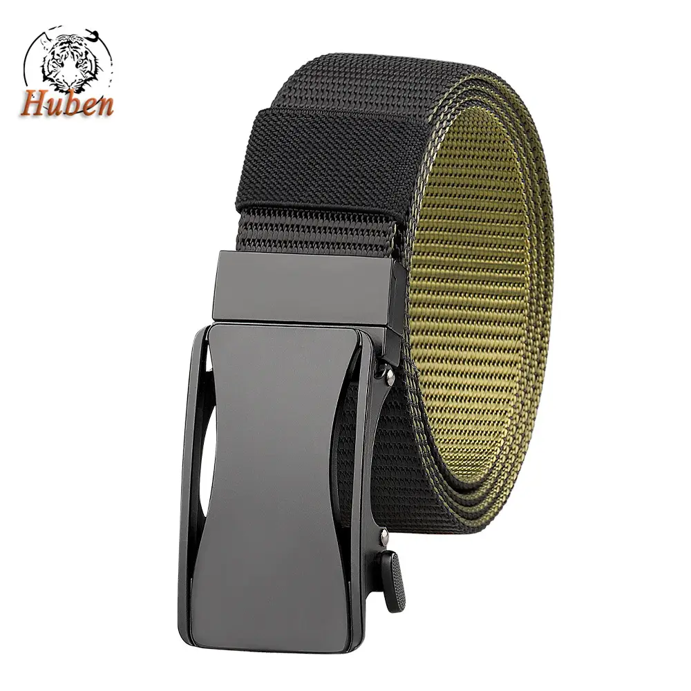 Men's Nylon Belt with Automatic Buckle & Rotating Design