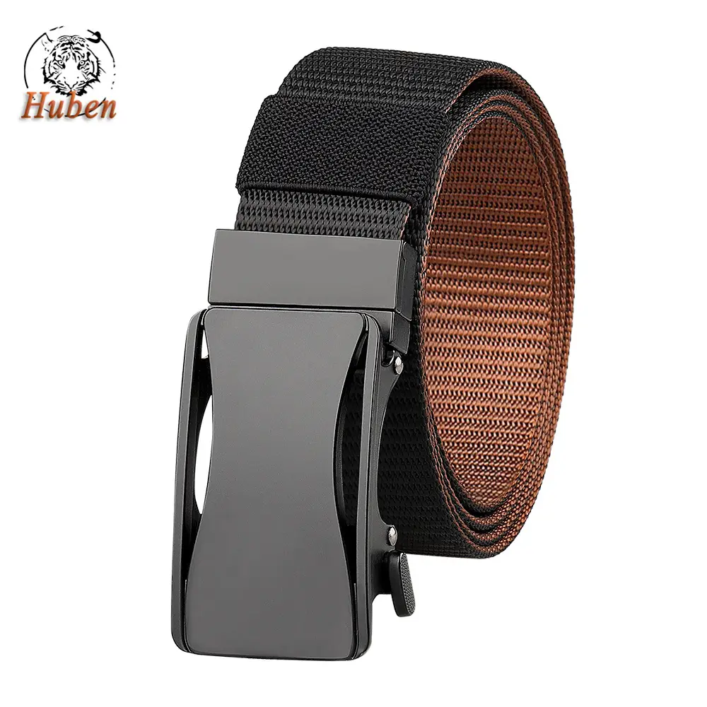 Men's Nylon Belt with Automatic Buckle & Rotating Design