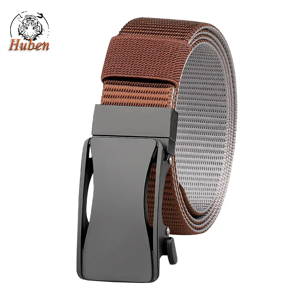 Men's Nylon Belt with Automatic Buckle & Rotating Design