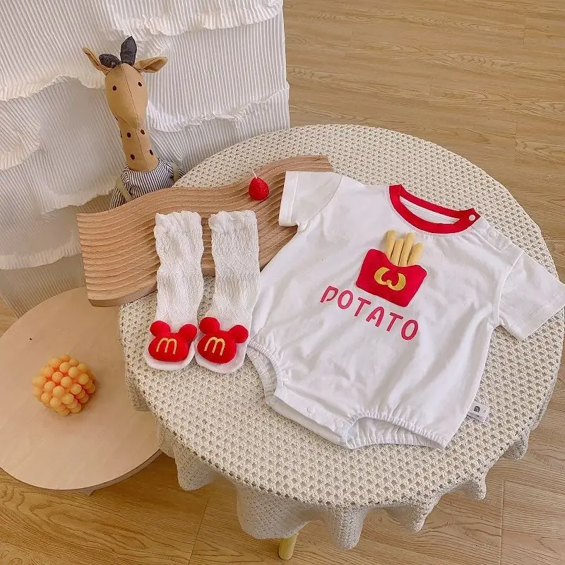 Baby Potato Graphic Shorts Set for Newborns - Image 5
