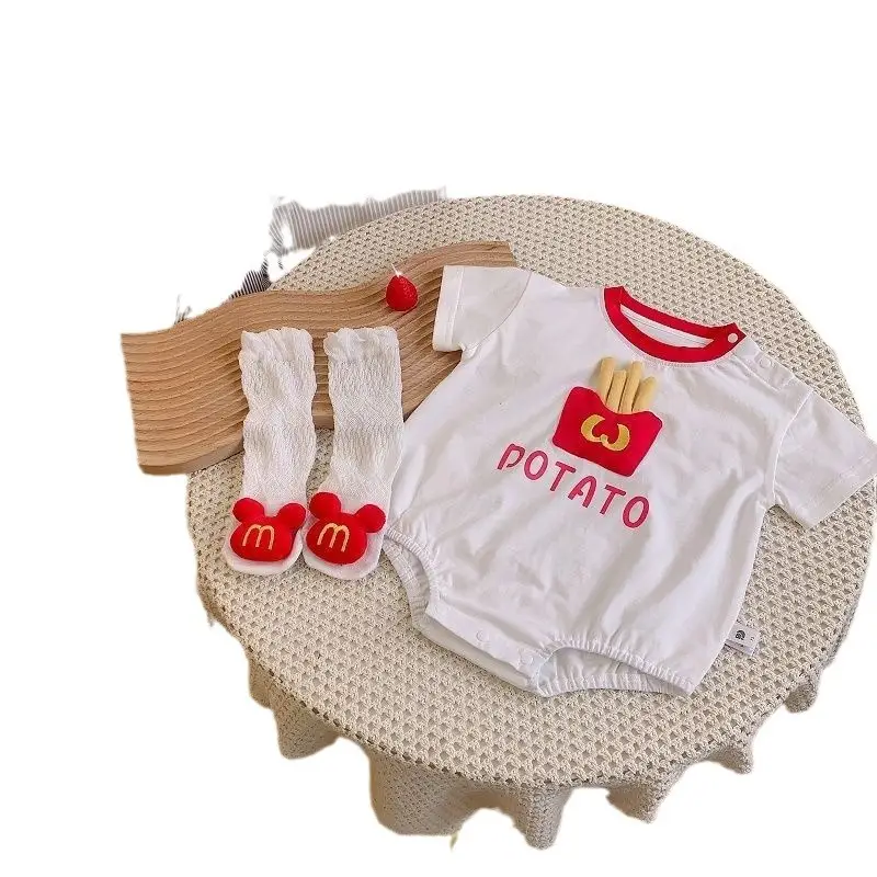 Baby Potato Graphic Shorts Set for Newborns - Image 6