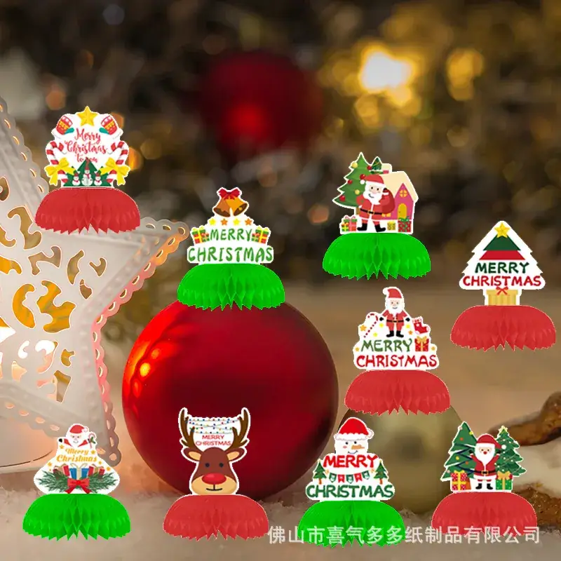Christmas Honeycomb Decorations for Party & Holiday Use - Image 5