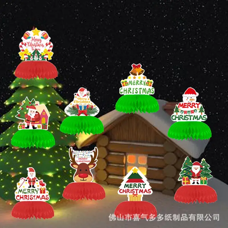Christmas Honeycomb Decorations for Party & Holiday Use - Image 6