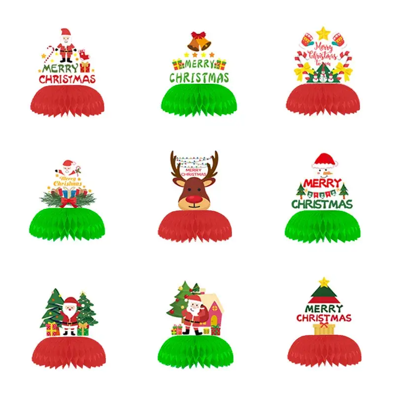 Christmas Honeycomb Decorations for Party & Holiday Use - Image 7