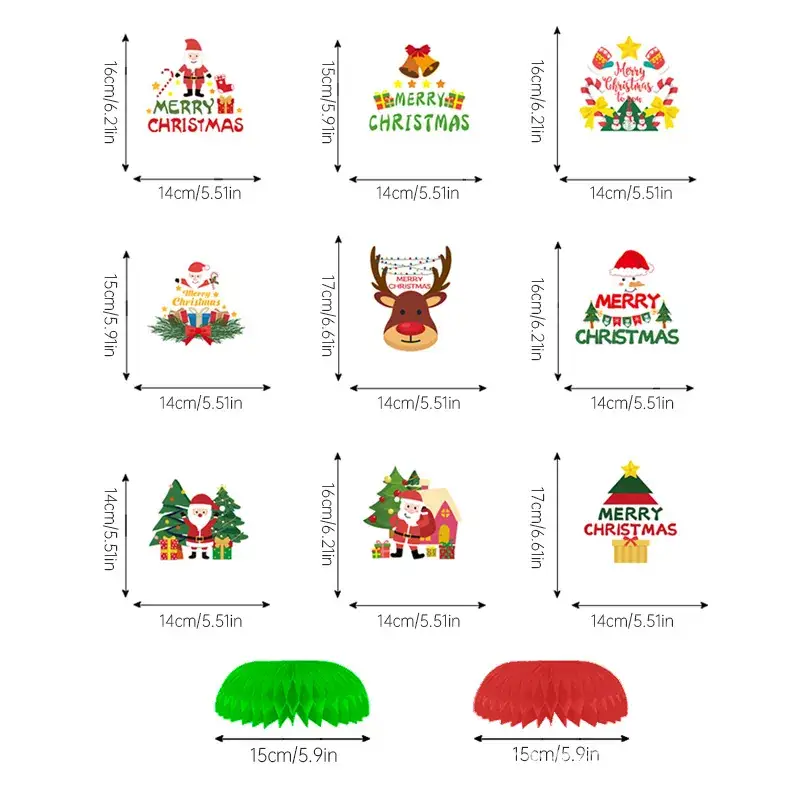 Christmas Honeycomb Decorations for Party & Holiday Use — feature 5