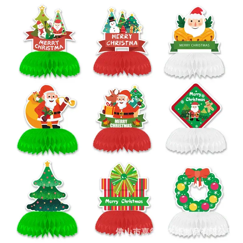 Christmas Honeycomb Decorations for Party & Holiday Use - Image 2