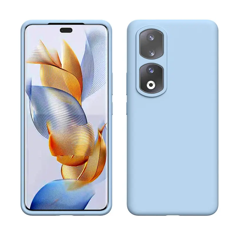 Honor 90 Pro White Liquid Silicone Phone Case - Image 19