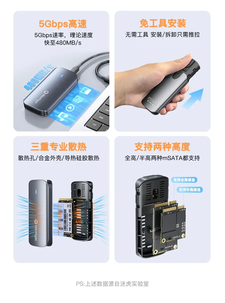 Tiger Mini mSATA SSD Box for Laptop & Mobile — feature 4