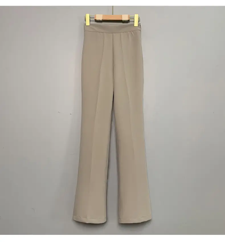 Korean Style Leg Long High Waist Micro La Trousers — feature 21