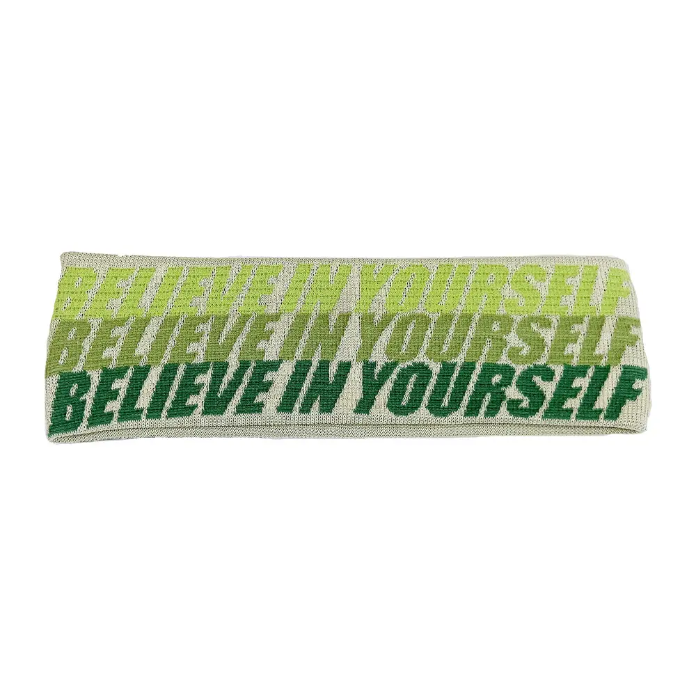 Women's Blue Printed Yoga Headband with High Elastic Band - Image 14