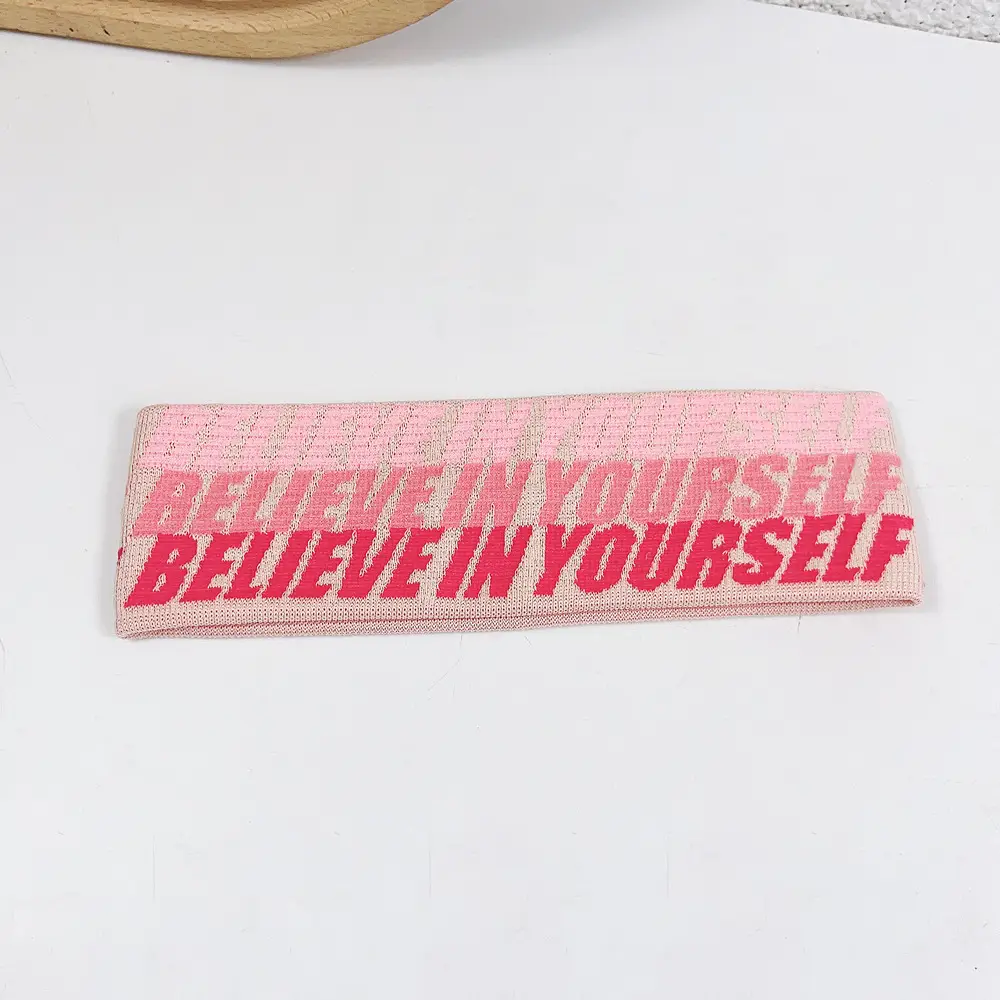 Women's Blue Printed Yoga Headband with High Elastic Band - Image 7