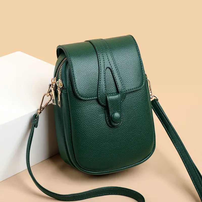 Women's Black Shoulder Crossbody Phone Bag 2026 - Image 2