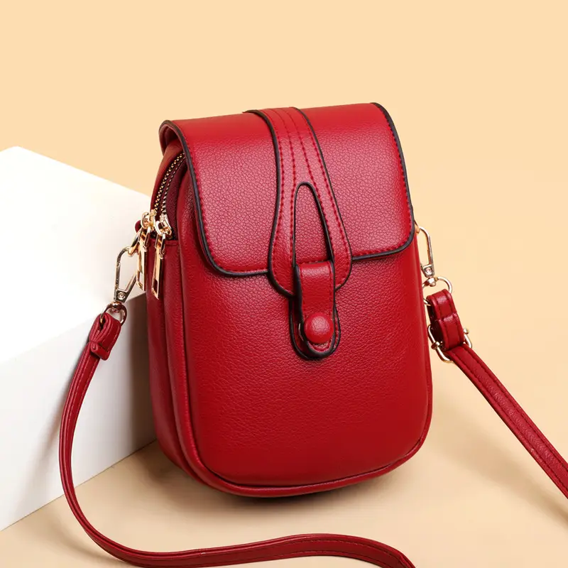 Women's Black Shoulder Crossbody Phone Bag 2026 - Image 3