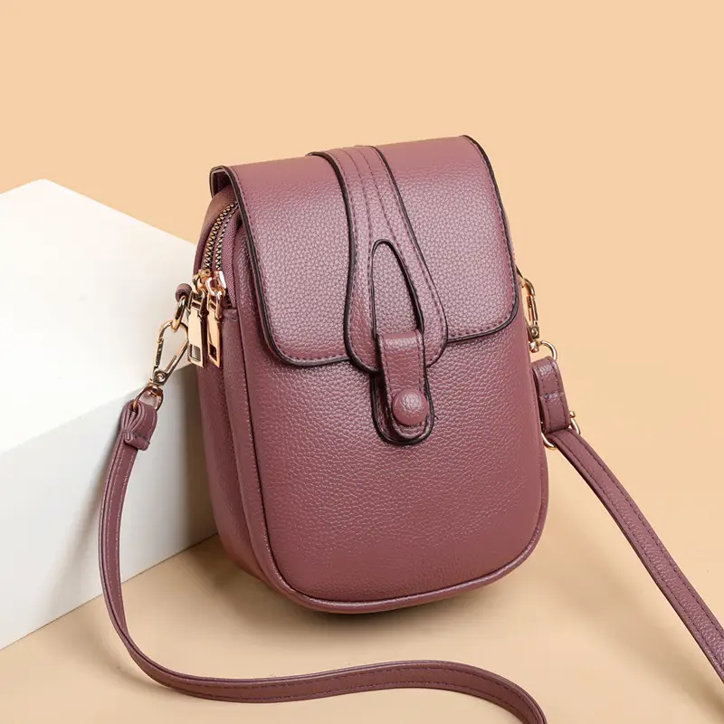 Women's Black Shoulder Crossbody Phone Bag 2026 - Image 4