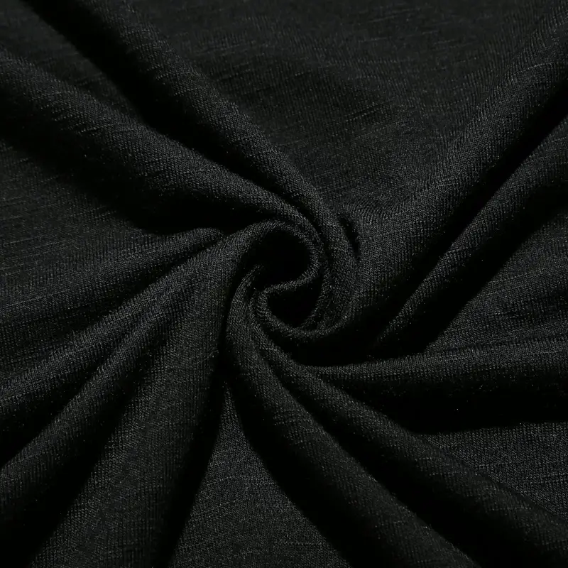Men's Brown Hooded T-Shirt Plus Size Loose Fit — feature 28