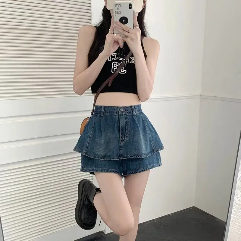 Women Denim Shorts Spice Girls Style 2023 Summer - Image 4
