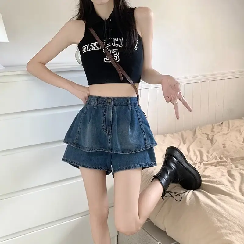 Women Denim Shorts Spice Girls Style 2023 Summer - Image 5