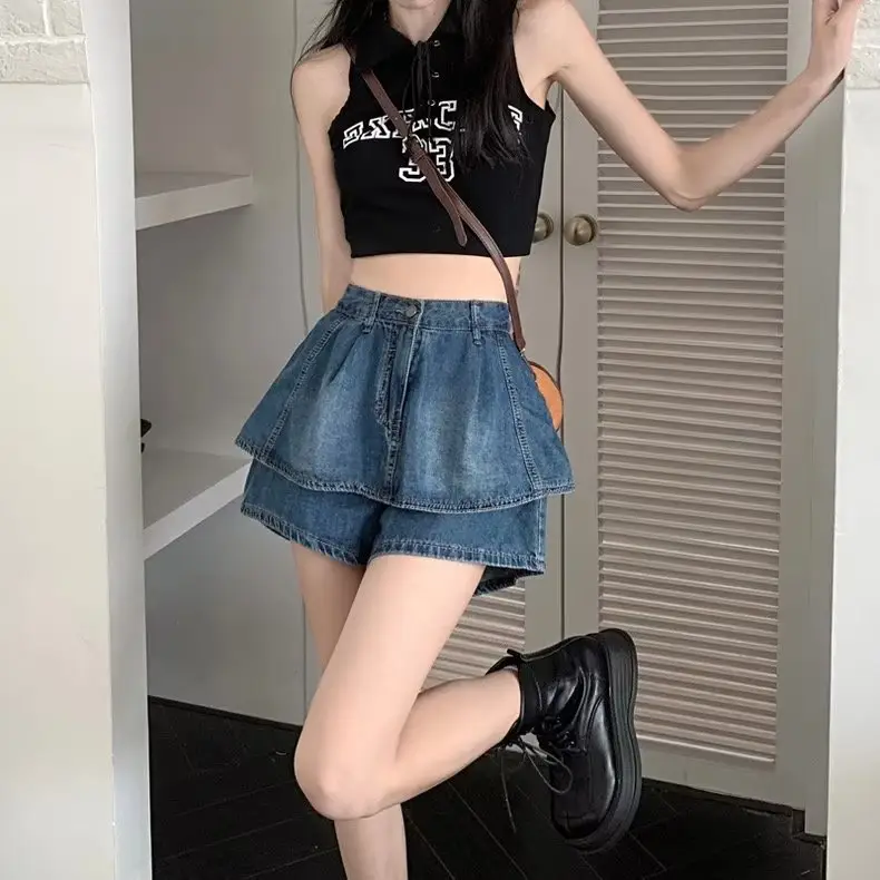 Women Denim Shorts Spice Girls Style 2023 Summer — feature 10