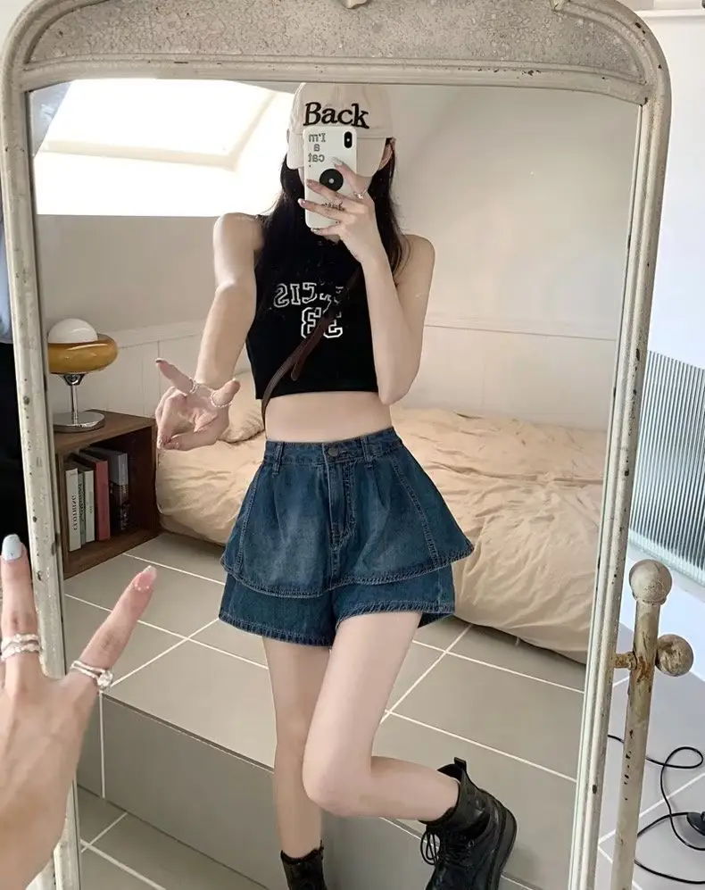 Women Denim Shorts Spice Girls Style 2023 Summer — feature 3