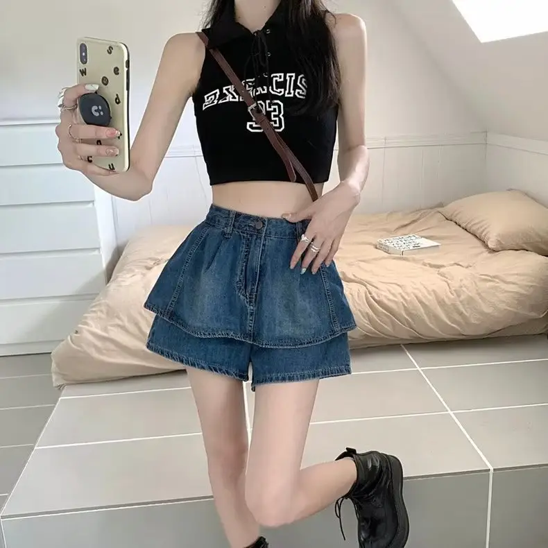 Women Denim Shorts Spice Girls Style 2023 Summer — feature 4