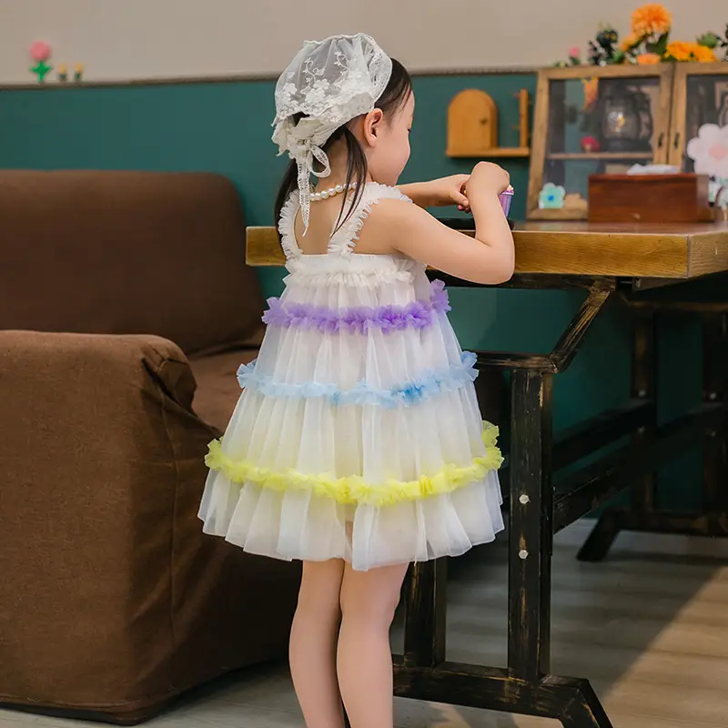Girls' Green Tulle Tutu Skirt Princess Dress — feature 10