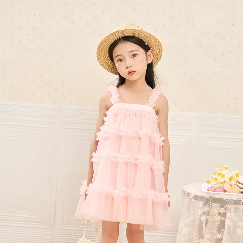 Girls' Green Tulle Tutu Skirt Princess Dress — feature 12