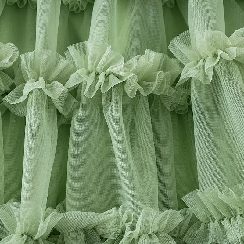 Girls' Green Tulle Tutu Skirt Princess Dress — feature 18