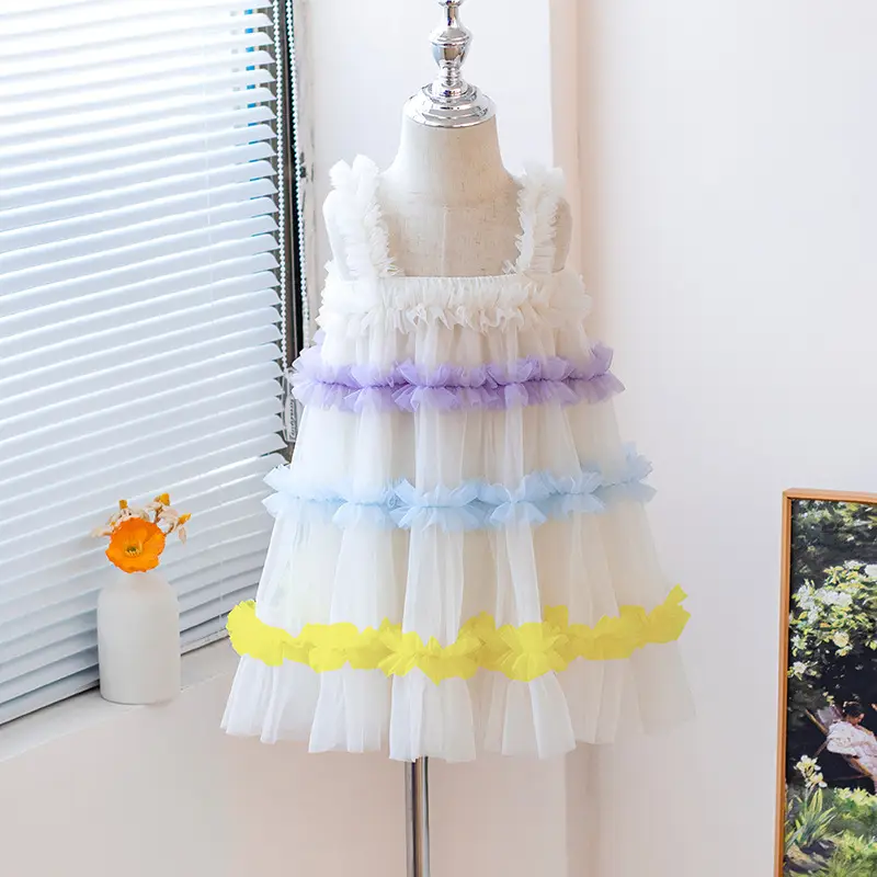 Girls' Green Tulle Tutu Skirt Princess Dress — feature 20