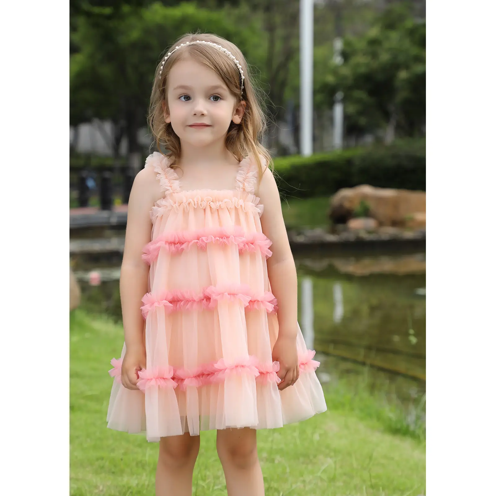 Girls' Green Tulle Tutu Skirt Princess Dress — feature 5