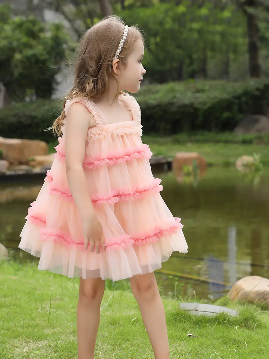 Girls' Green Tulle Tutu Skirt Princess Dress — feature 6