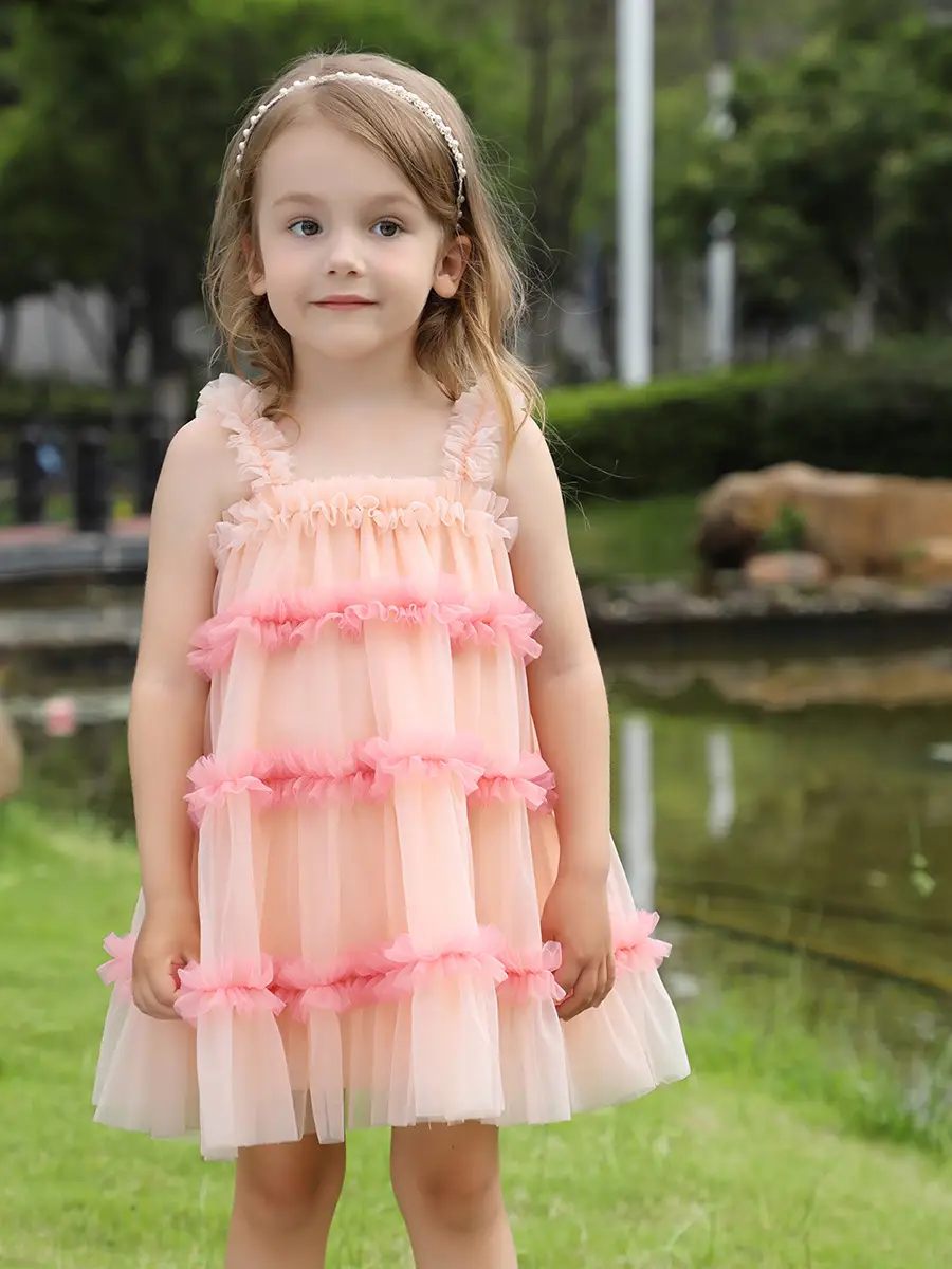 Girls' Green Tulle Tutu Skirt Princess Dress — feature 7