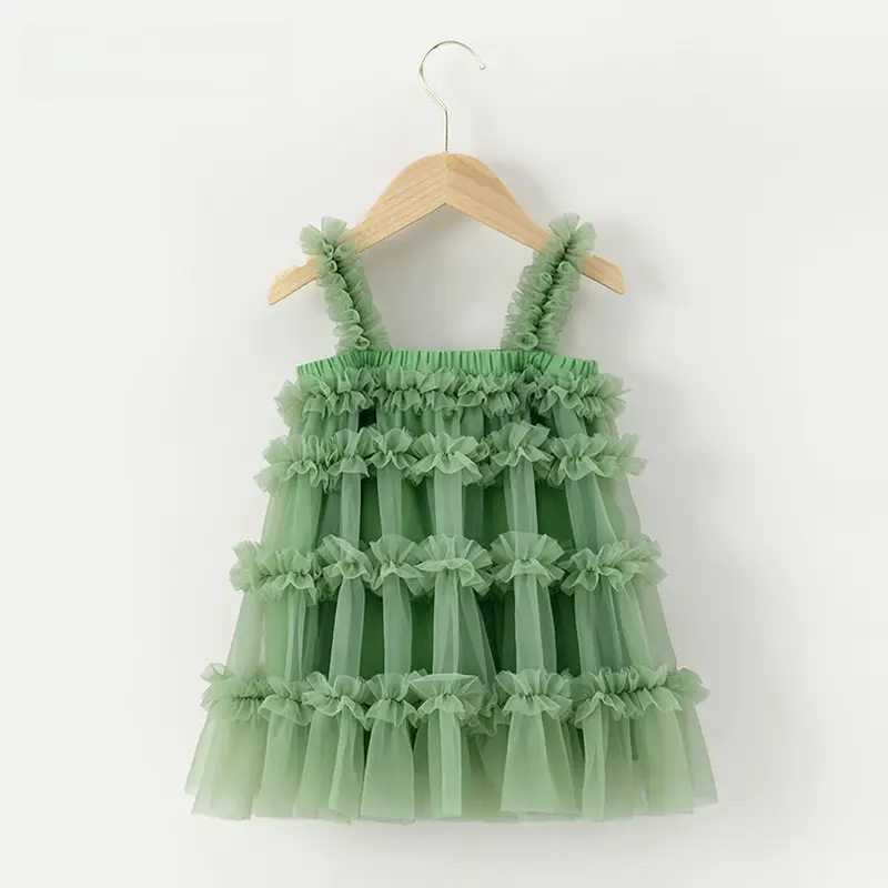 Girls' Green Tulle Tutu Skirt Princess Dress