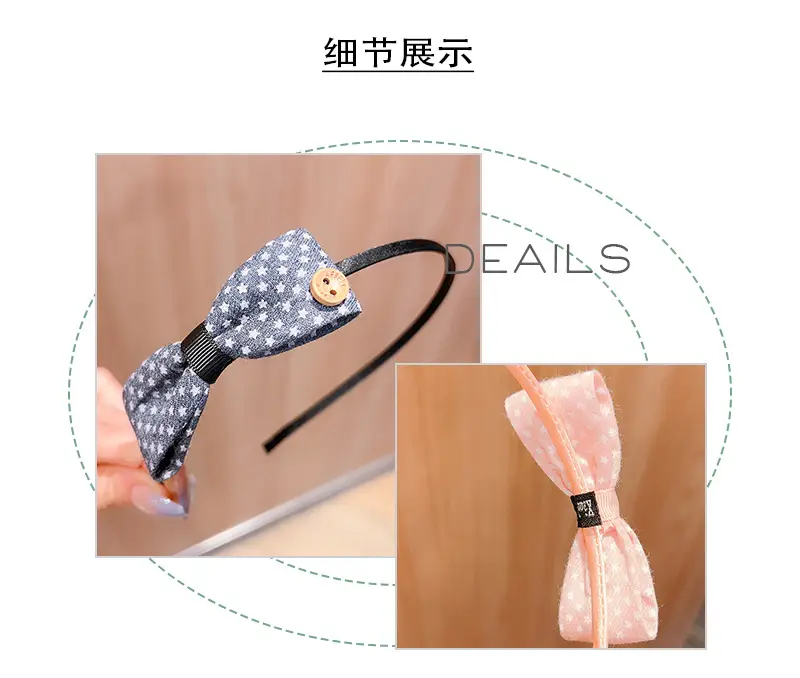 Kids Fresh Wave Hair Bands with Bow Accents — feature 3