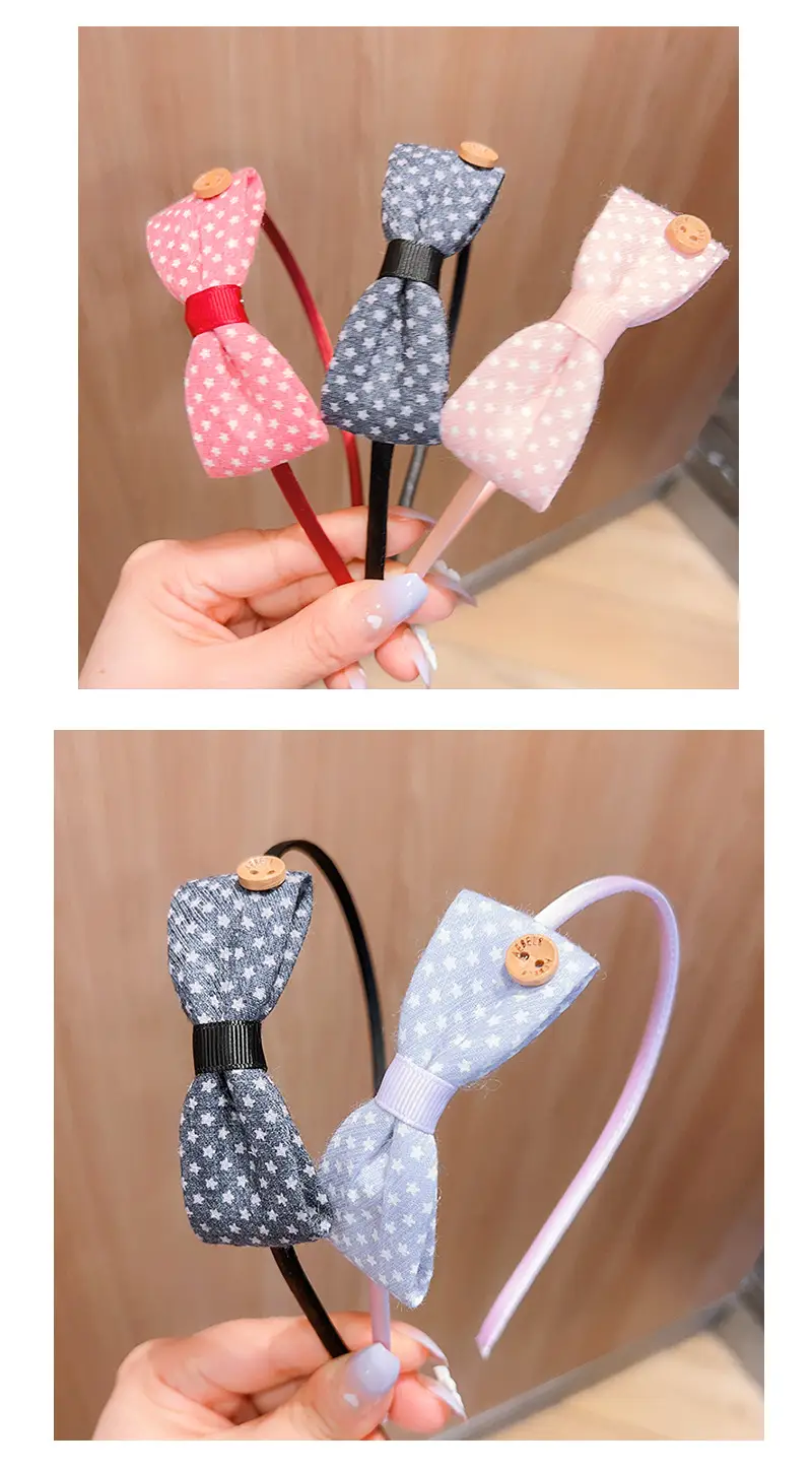 Kids Fresh Wave Hair Bands with Bow Accents — feature 4