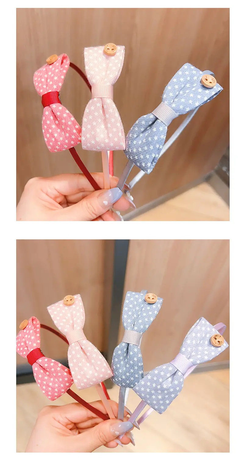 Kids Fresh Wave Hair Bands with Bow Accents — feature 5