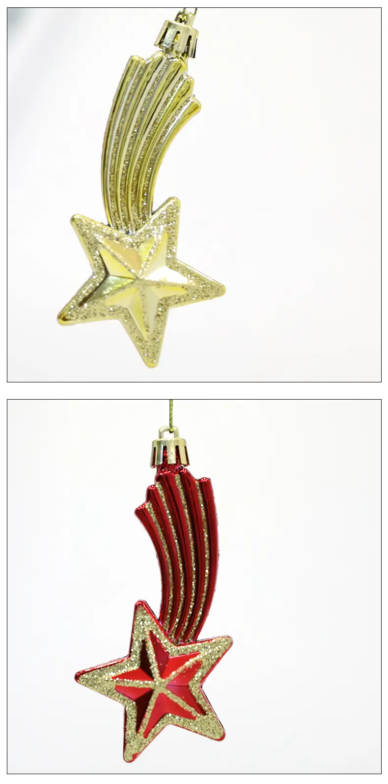 Gold Plated Meteor Pendant Star Decoration 11.2cm — feature 8