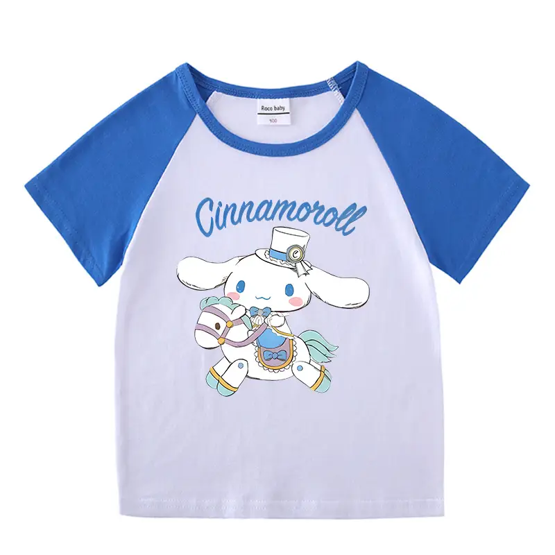 Cinnamon Cinnamon Rollover T-Shirt for Boys Girls Pink White - Image 11