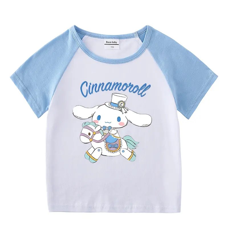 Cinnamon Cinnamon Rollover T-Shirt for Boys Girls Pink White - Image 13