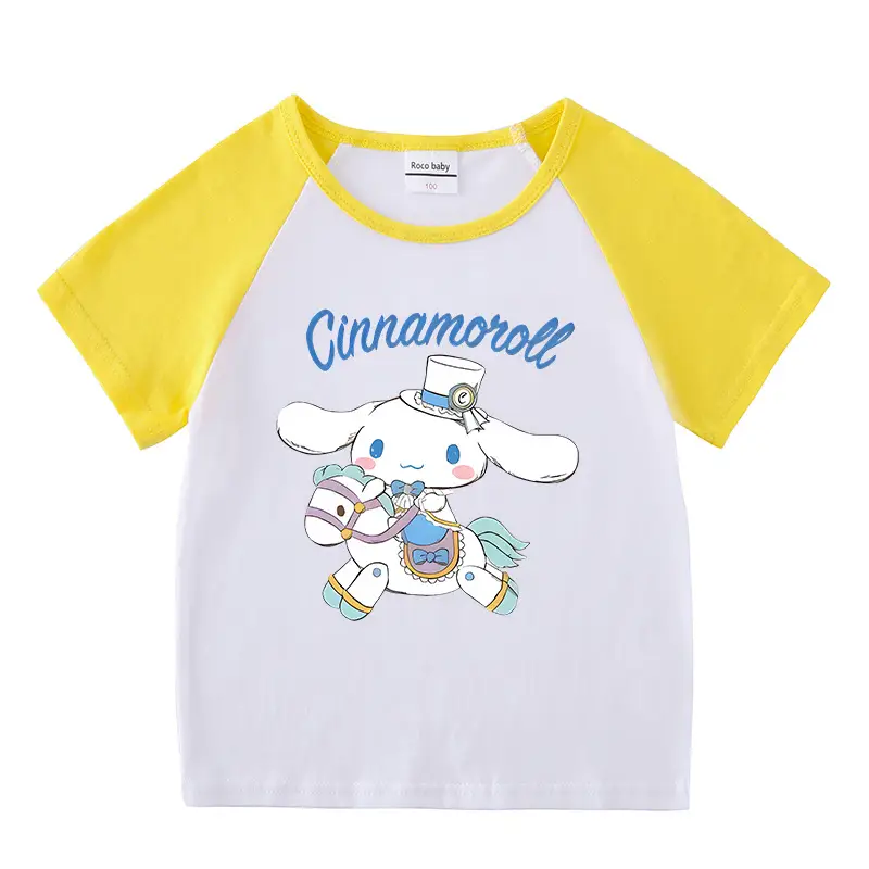 Cinnamon Cinnamon Rollover T-Shirt for Boys Girls Pink White - Image 14