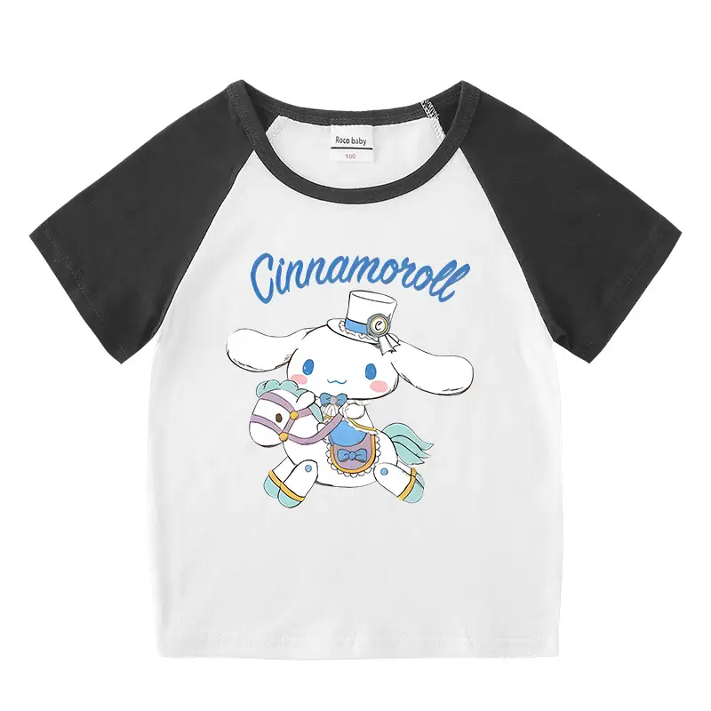 Cinnamon Cinnamon Rollover T-Shirt for Boys Girls Pink White - Image 15