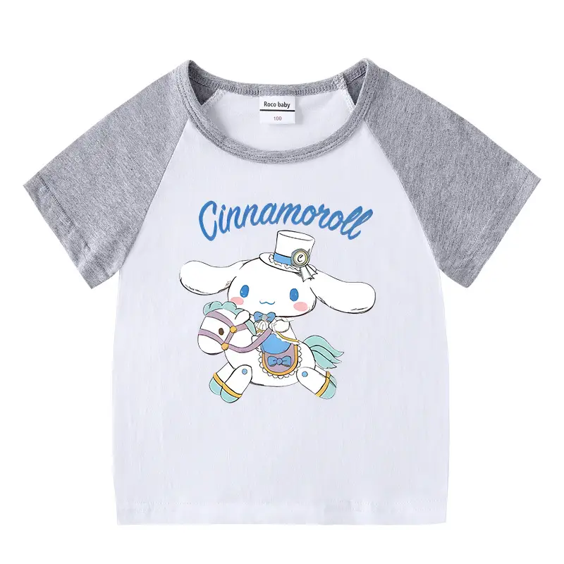 Cinnamon Cinnamon Rollover T-Shirt for Boys Girls Pink White - Image 16