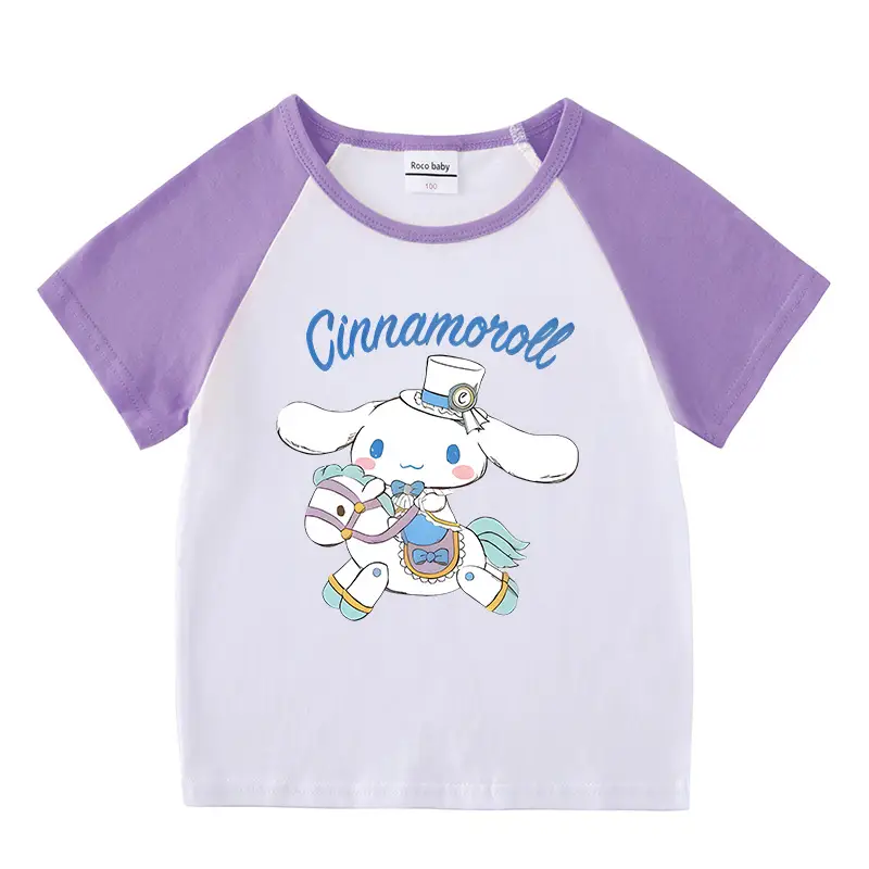 Cinnamon Cinnamon Rollover T-Shirt for Boys Girls Pink White - Image 17