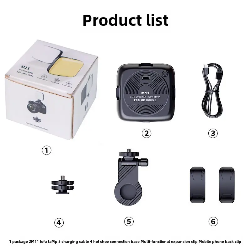 Mini Portable Tofu Light for Selfie & Outdoor Photography