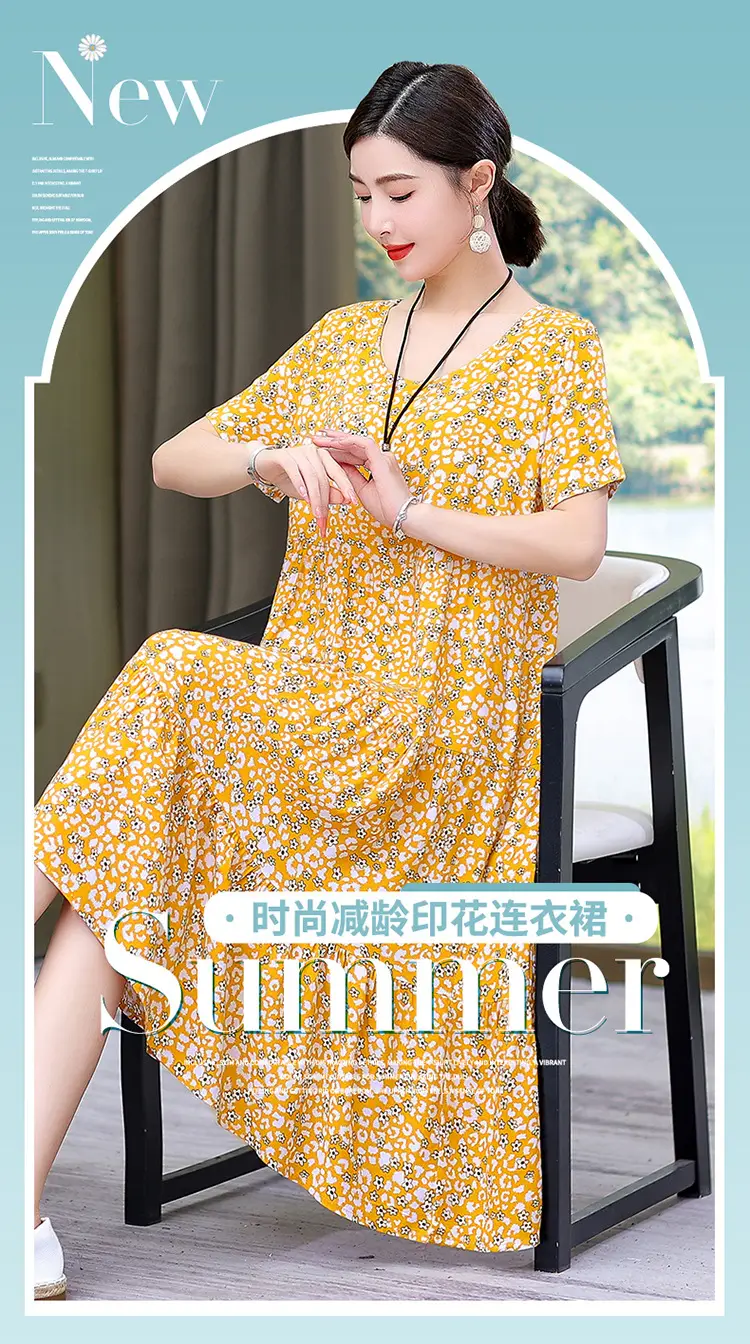 Women's Black White Polka Dot Cotton Silk Summer Dress Plus Size — feature 1