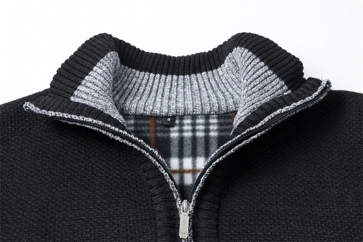 Men Grey Muted Sweater Turtleneck Pullover Winter Warm — feature 12