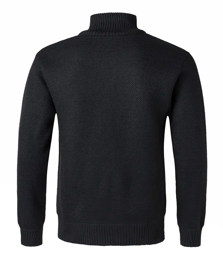 Men Grey Muted Sweater Turtleneck Pullover Winter Warm — feature 5