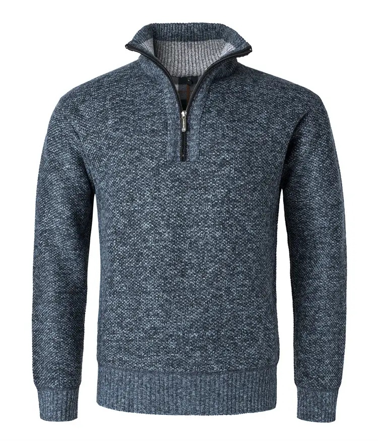 Men Grey Muted Sweater Turtleneck Pullover Winter Warm — feature 6