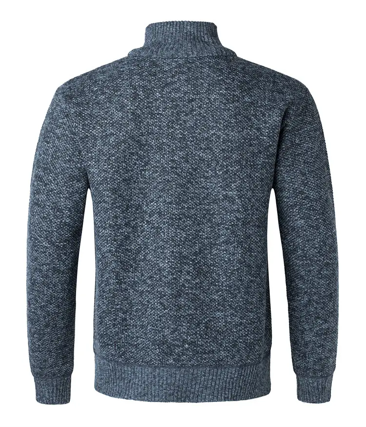 Men Grey Muted Sweater Turtleneck Pullover Winter Warm — feature 7